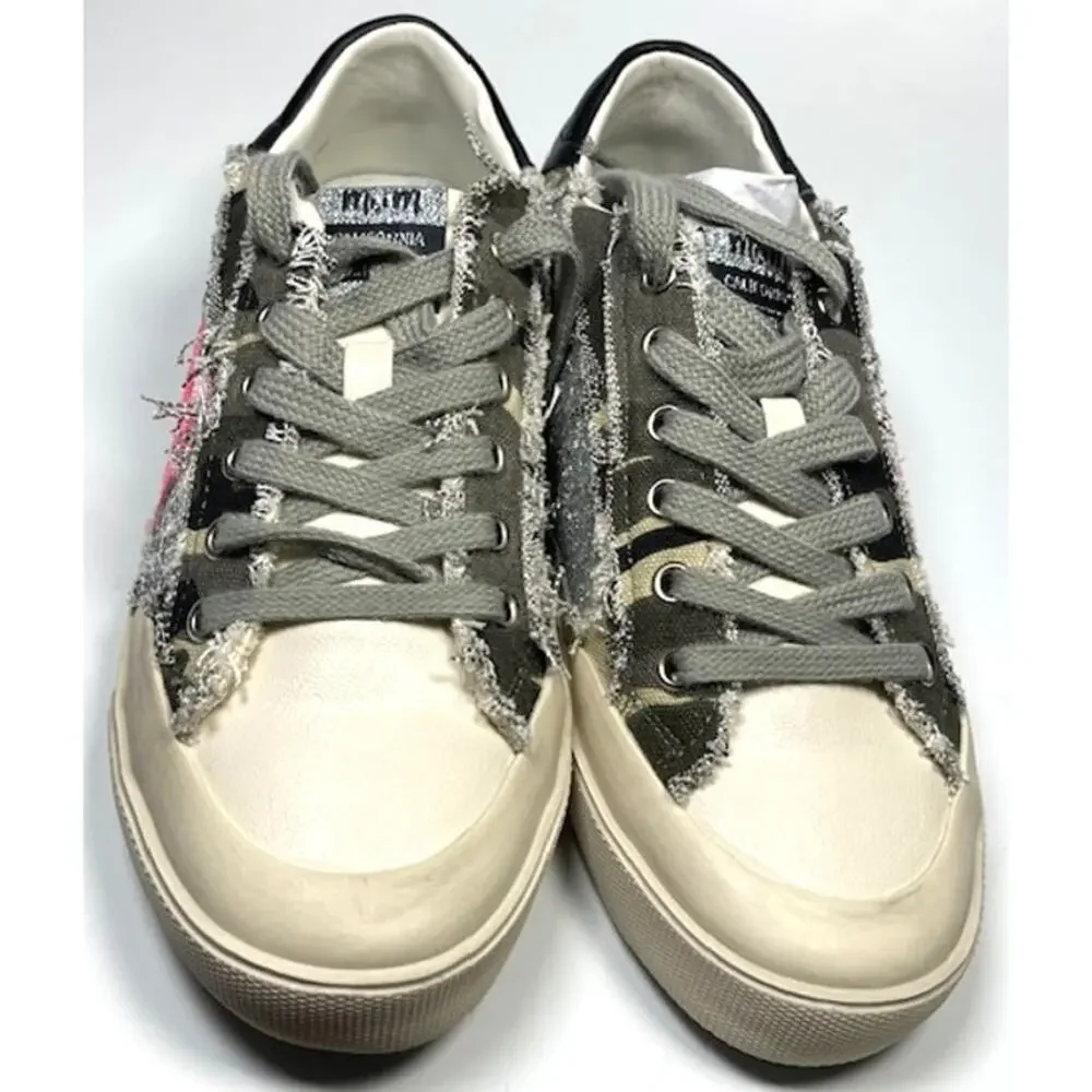 Mi.iM Grande Rubber Sole Lace-up Contrast Glitters Star Sneakers, Size 7.5